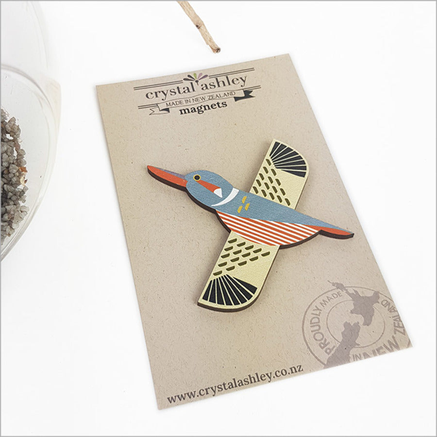 Crystal Ashley - Kiwiana Folk Bird Magnets