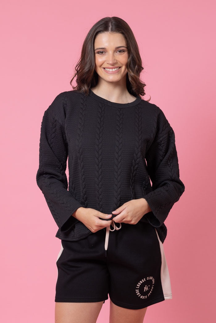 Charlo - Top - Kylo Sweater Black 16