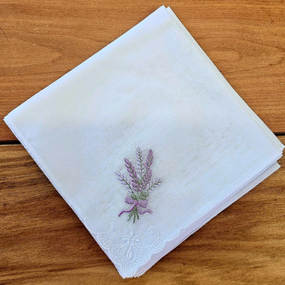 The Specialty House | Ladies Hankies | Embroidered Lavender
