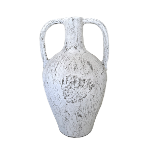 Lombok Urn Buffalo Antique Whitewashed
