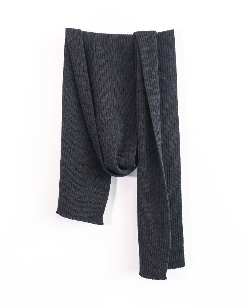 Acrux Merino 360 Rib Scarf Charcoal