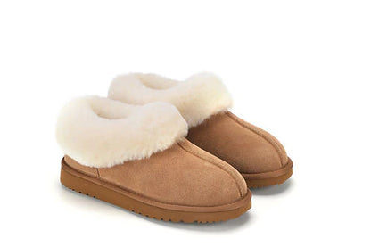 KiwiGear | Morgan Sheepskin Slipper | Chestnut