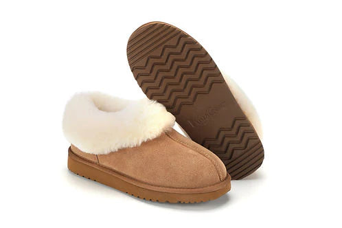 KiwiGear | Morgan Sheepskin Slipper | Chestnut