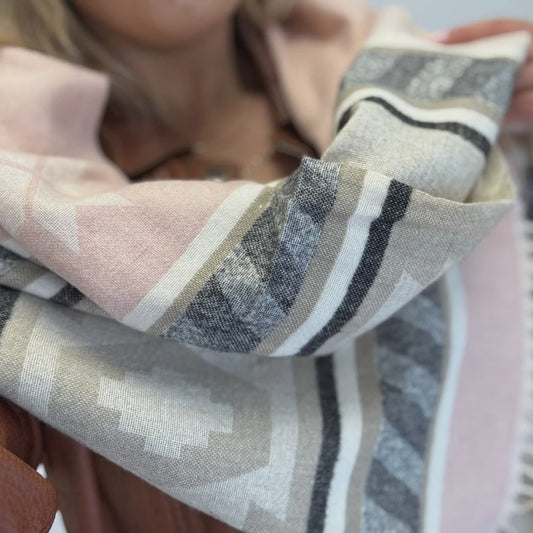 Queen of the Foxes | Scarf | Native Woven Pink