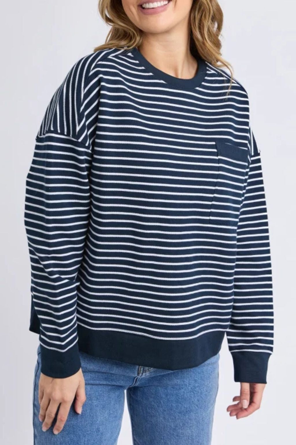 Foxwood - Original Navy Stripe Crew