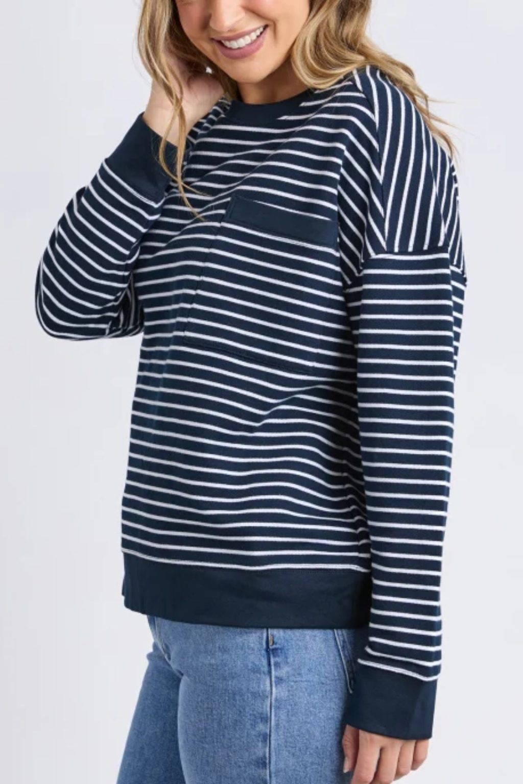 Foxwood - Original Navy Stripe Crew