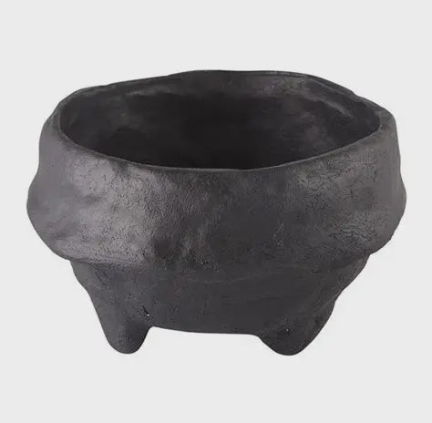 Tussock & Thread | Paper Mache Bowl | Black