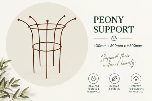 Bloom Metal | Peony Support | Rustic