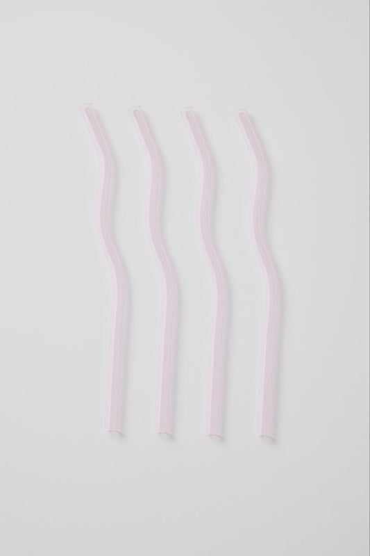 Willow & Mae | Glass Straw Set | Curvy