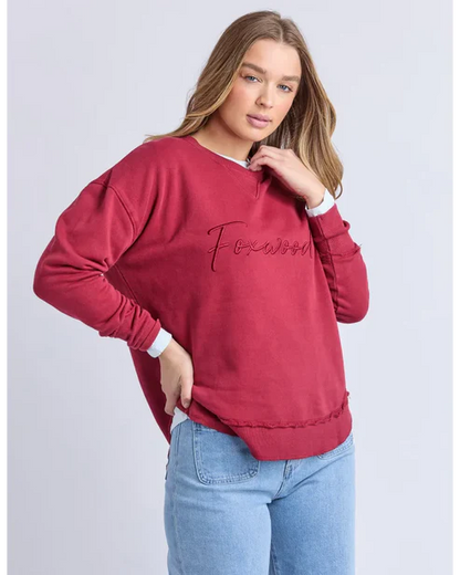Foxwood Signature Crew - Rhubarb Red