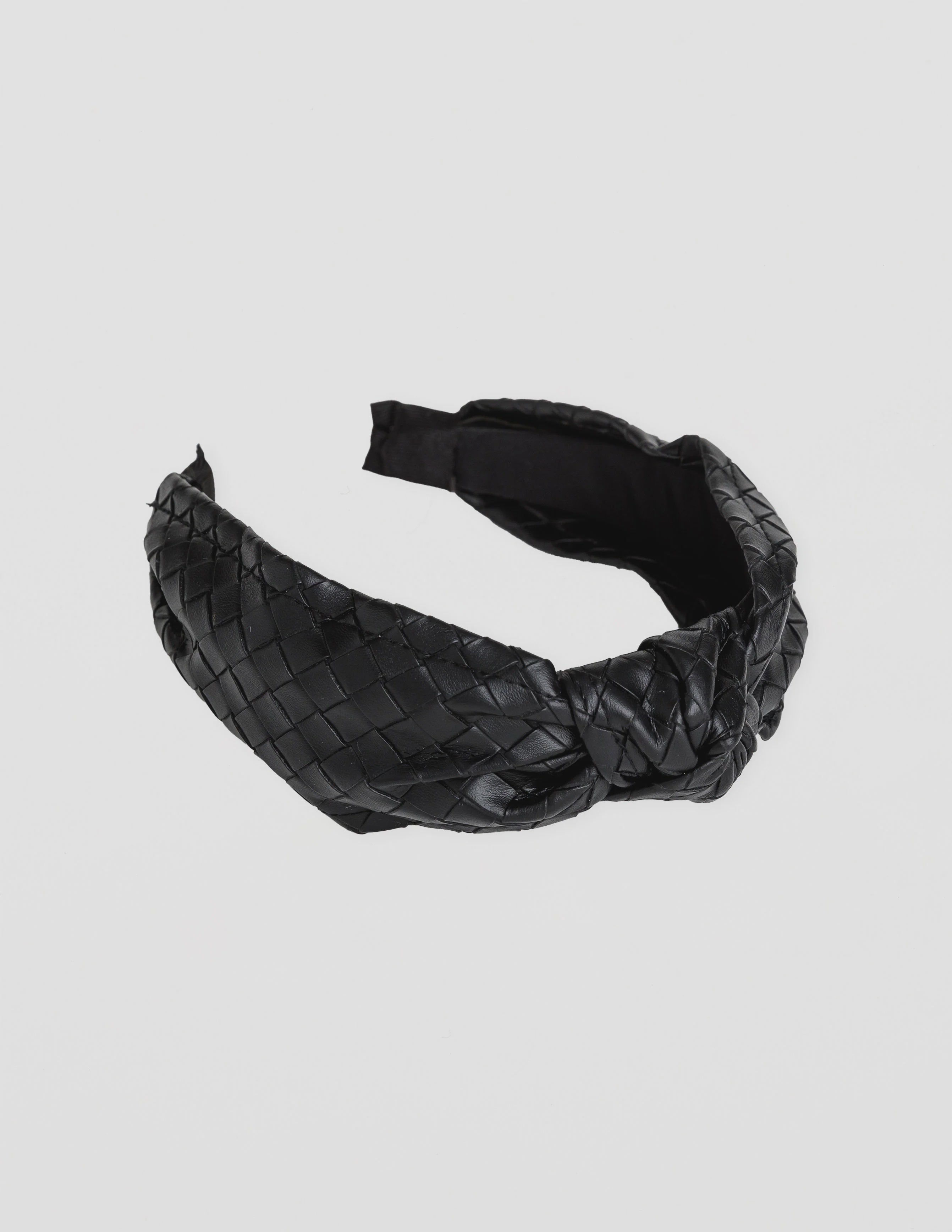 Stella + Gemma - Hairband - Black Weave Knot