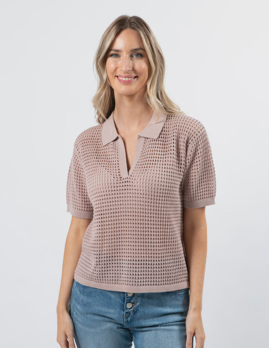 Stella - Top - Jonah Knit Blush L