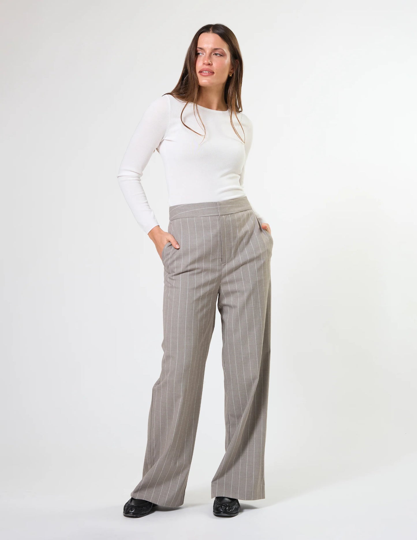 Stella & Gemma | Palermo Trousers | Pin Stripe