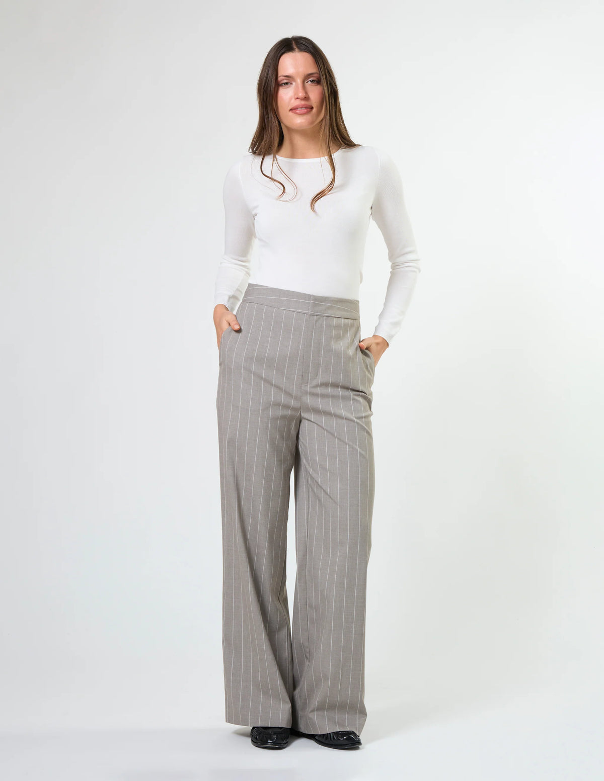 Stella & Gemma | Palermo Trousers | Pin Stripe