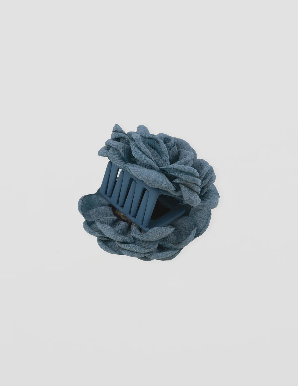 Stella & Gemma Fabric Rose Hair Claw - Navy