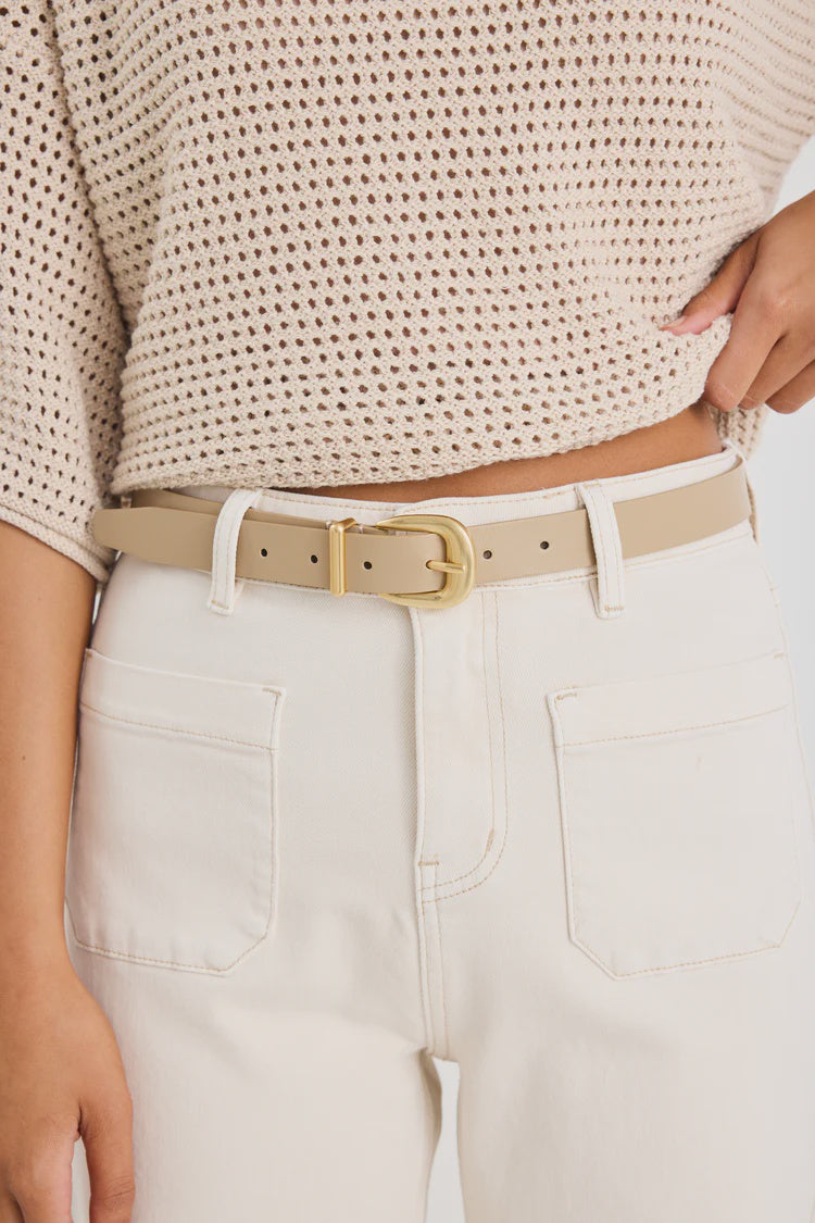 Among the Brave - Sand Leather Belt