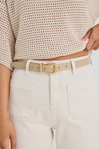 Among the Brave - Sand Leather Belt
