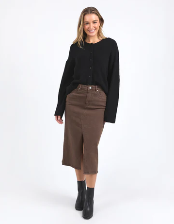 Foxwood - Scout Midi Skirt - Chocolate