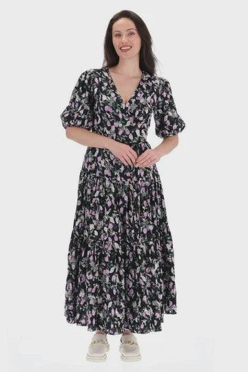 Charlo - Sky Maxi Wrap Dress