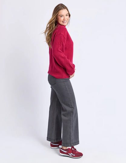 Foxwood Stellar Knit - Rhubarb