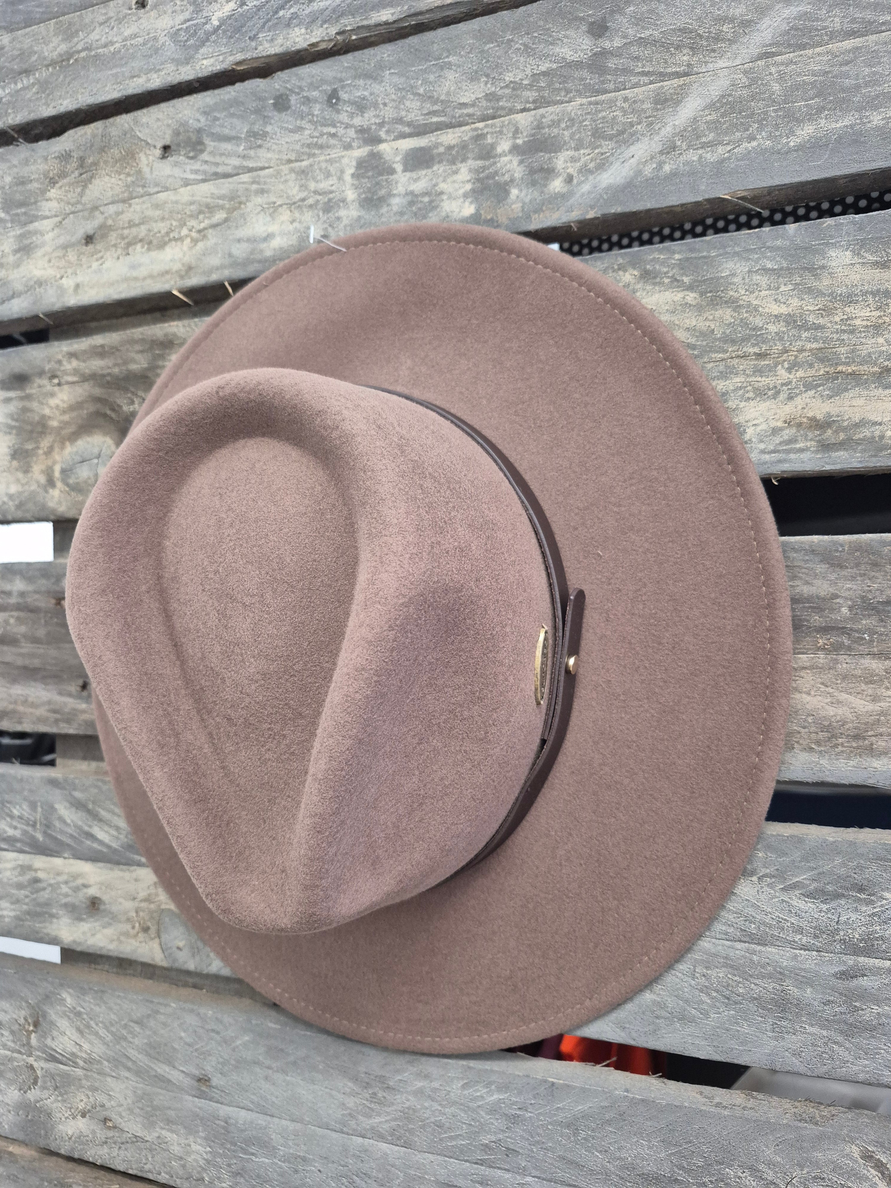 Tanner Wool Hat - Dark Taupe