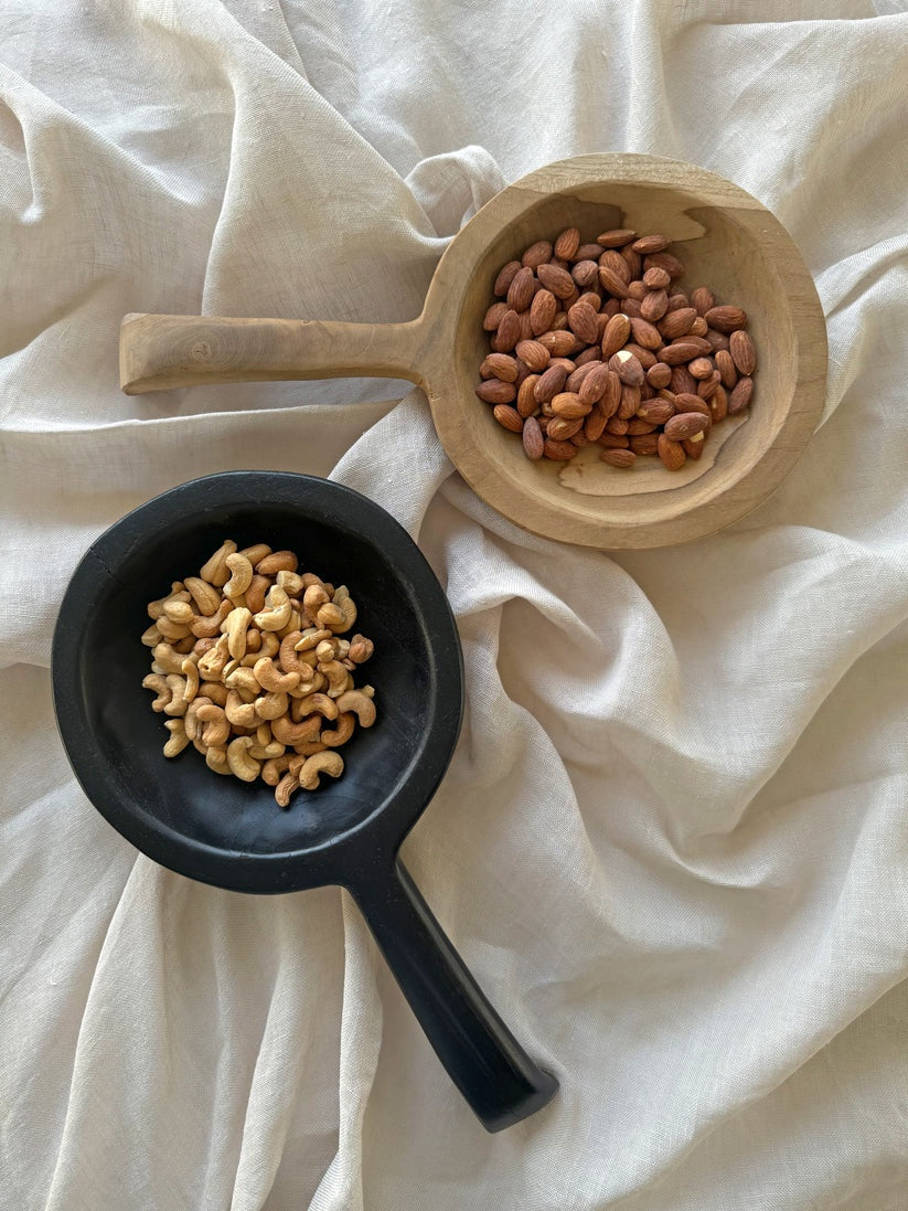 Organic Teak Tapas Bowl with Handle