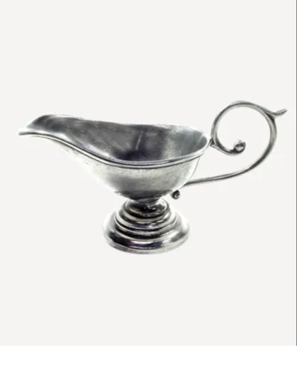 French Pewter Gravy Boat