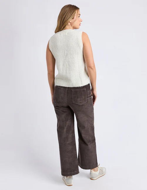 Foxwood - Delta Knit Vest - Vintage White