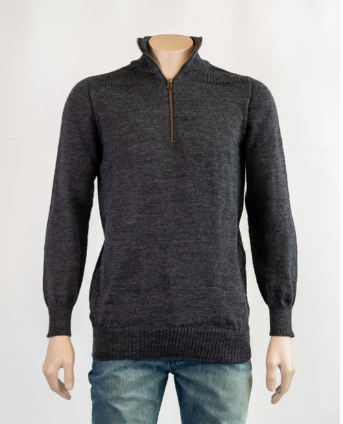 Acrux  - 1/4 Zip Jumper - Charcoal