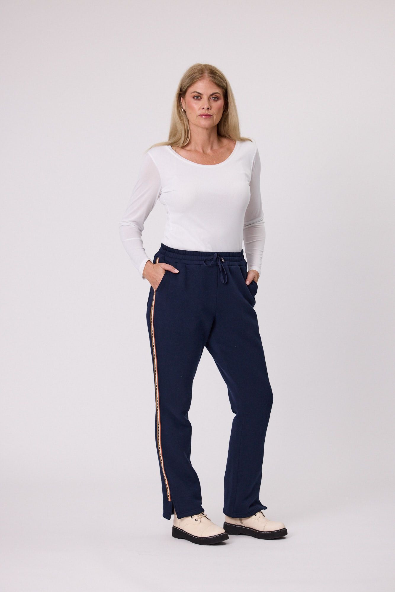 Democracy Zurri Fleece Joggers Navy