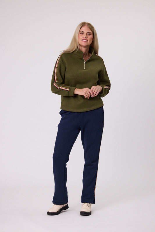 Democracy - Zurri Fleece Tunic - Khaki