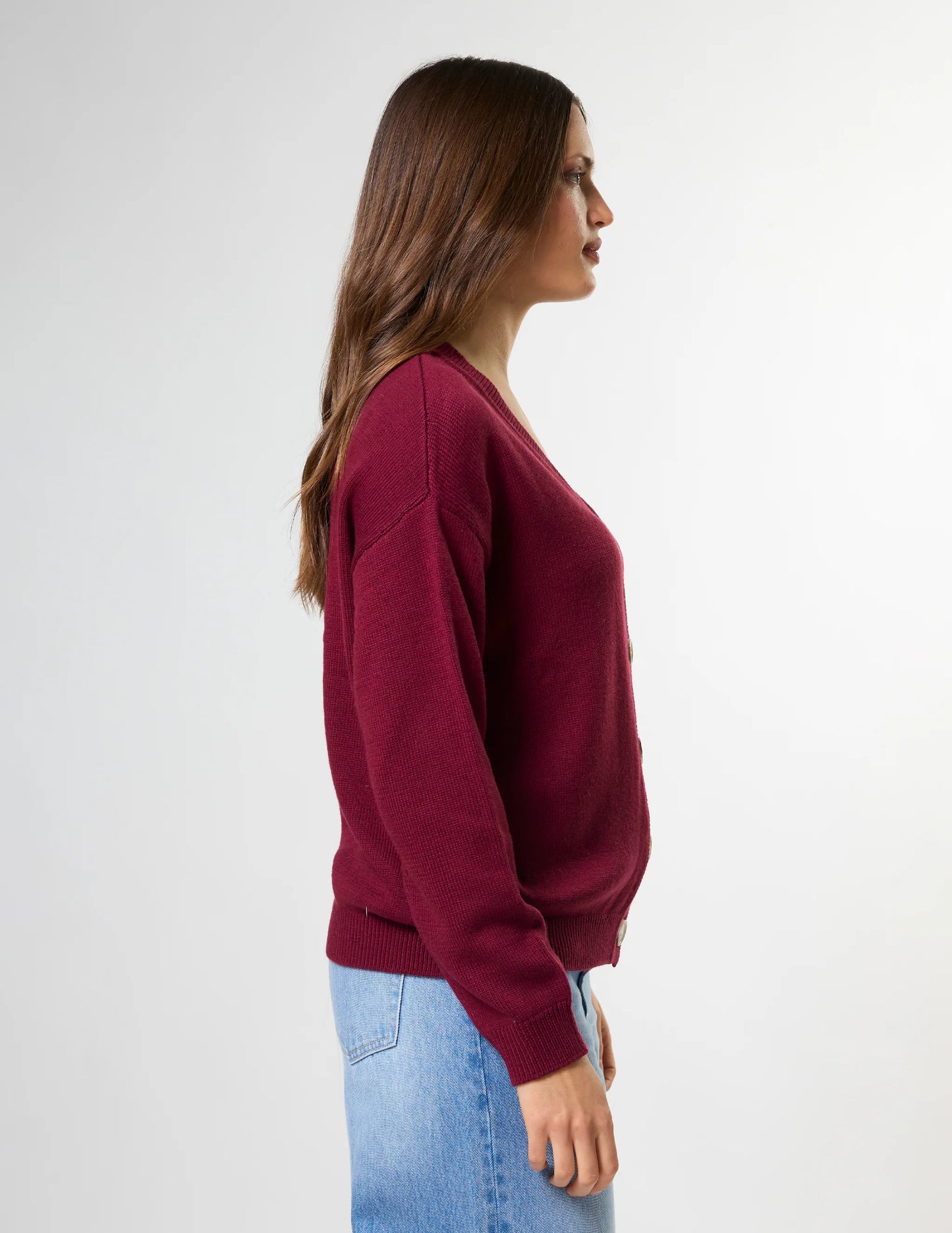 Stella + Gemma Oxblood Academy Cardigan