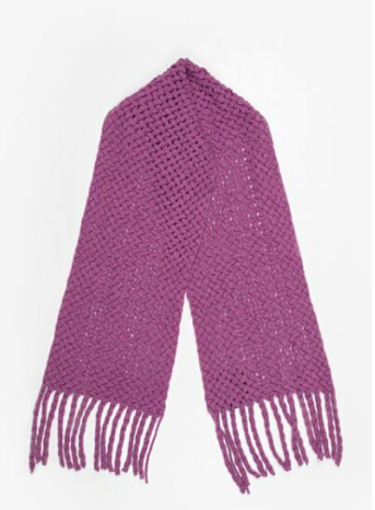 Antler - Basketweave Scarf - Violet