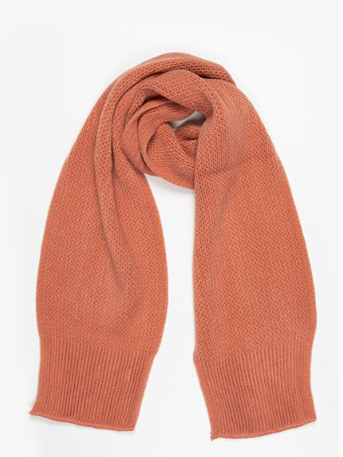 Antler - Textured Knit Scarf - Rosewood