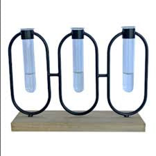 Bear & Fox Triple Bud Vase