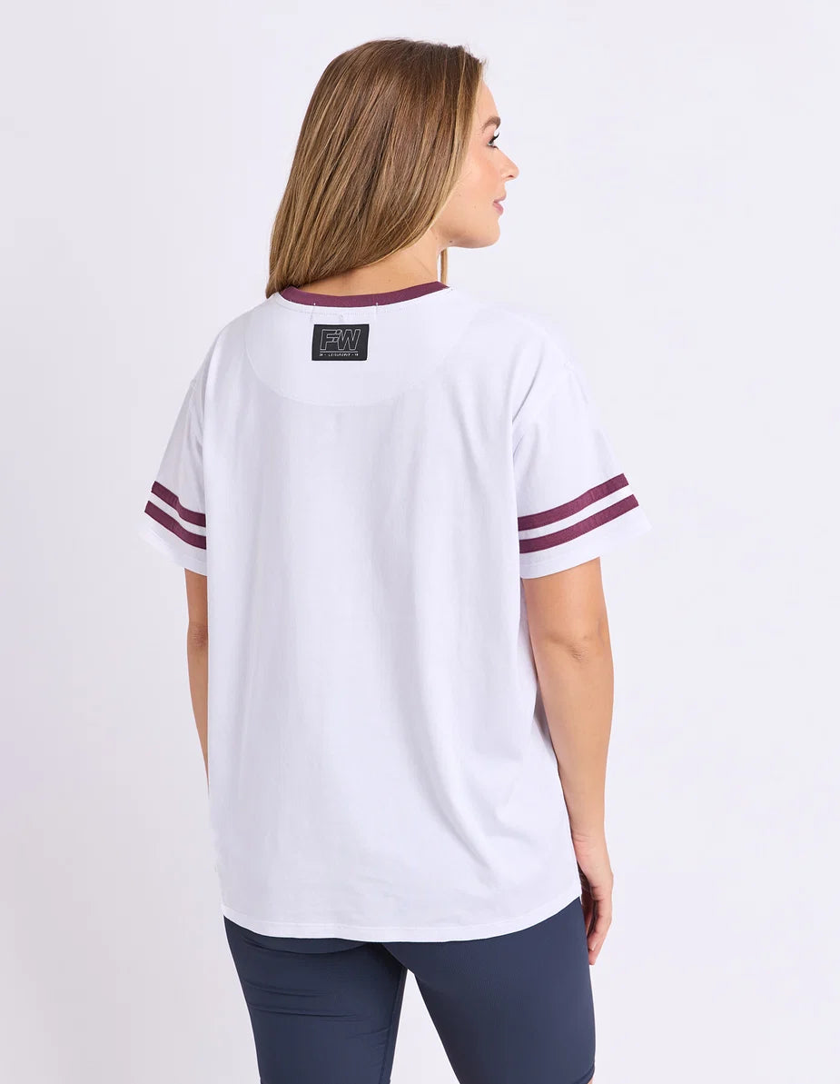 Foxwood | Baseline Tee | White
