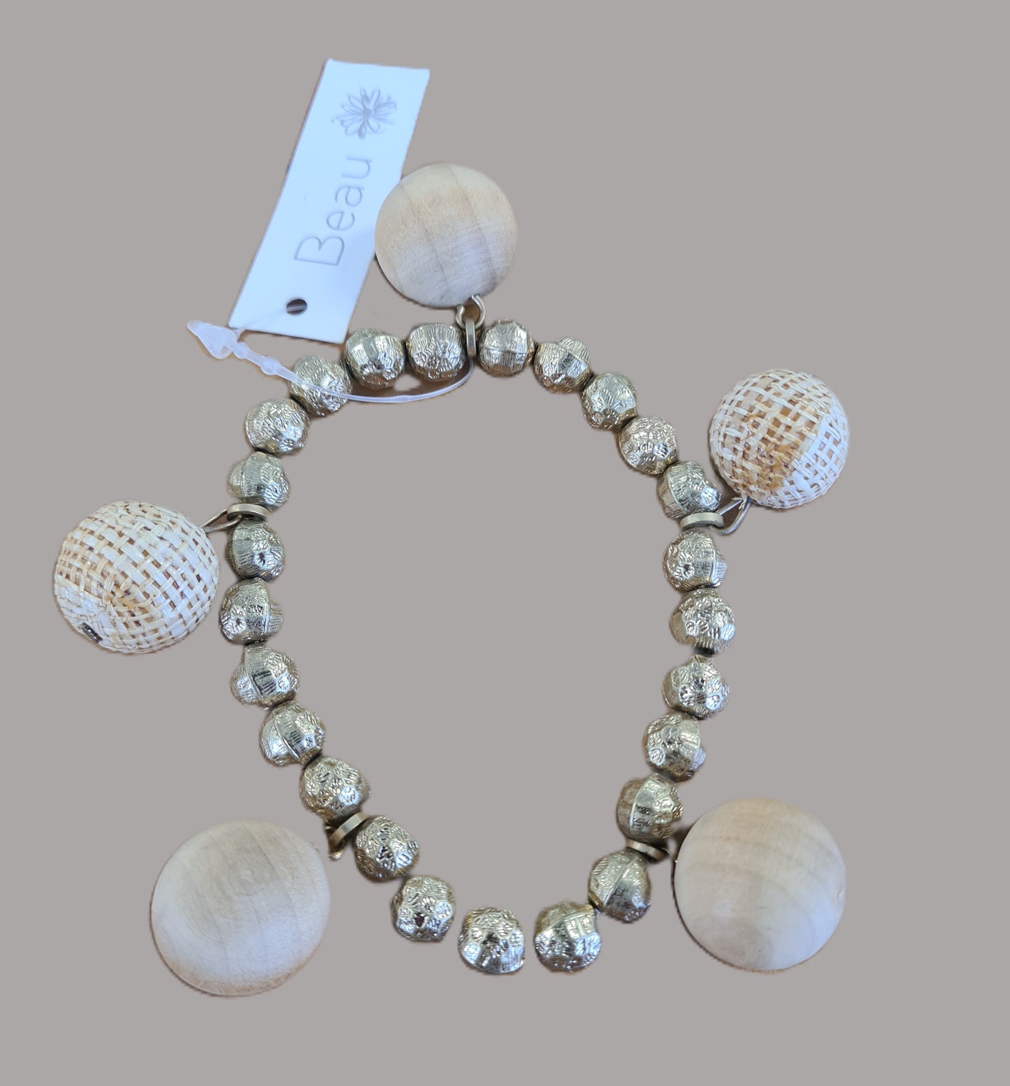 Beau - Bracelet - Gold and Wood