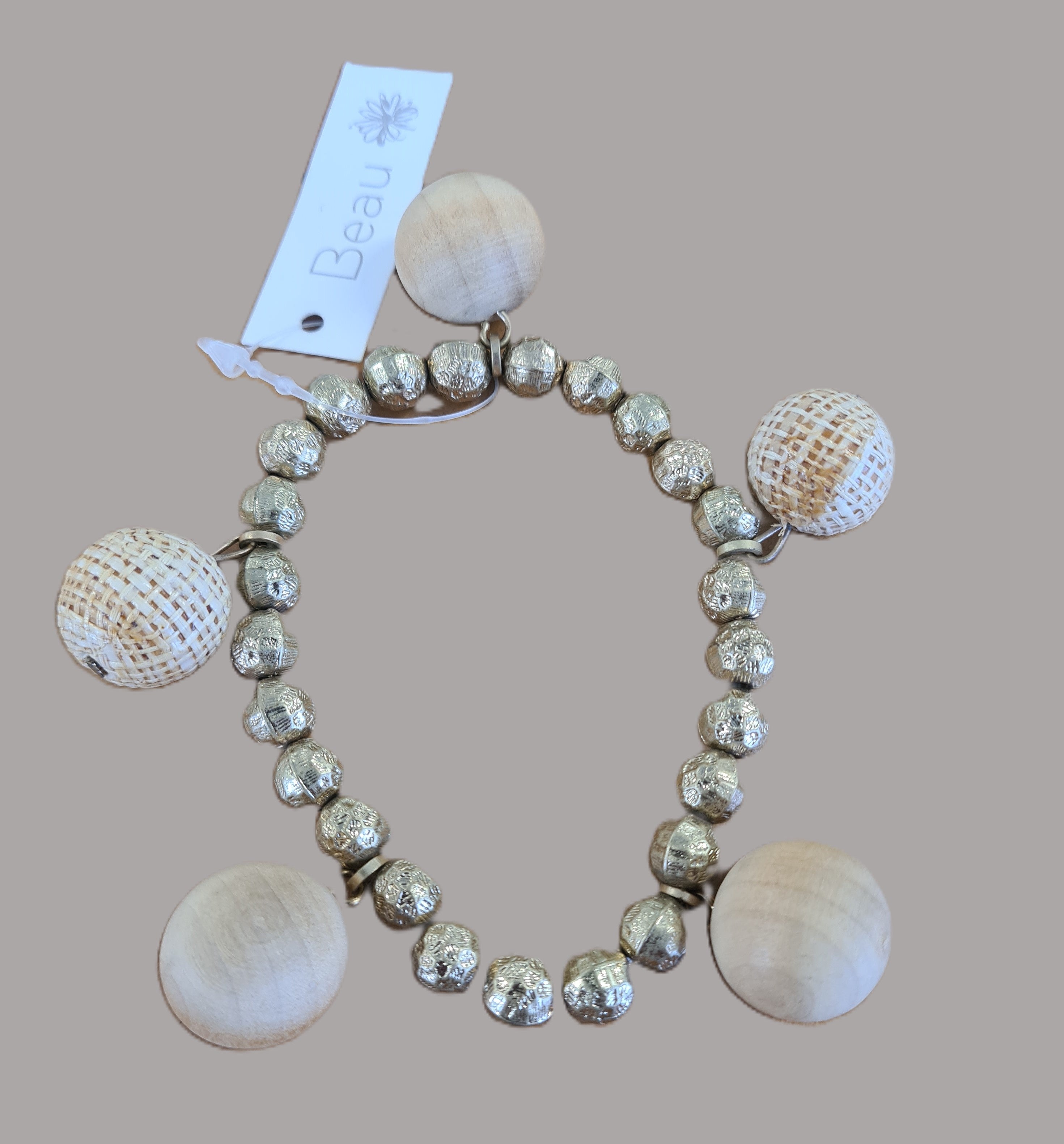 Beau - Bracelet - Gold and Wood