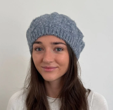 Cinnamon Knit Beret Blue