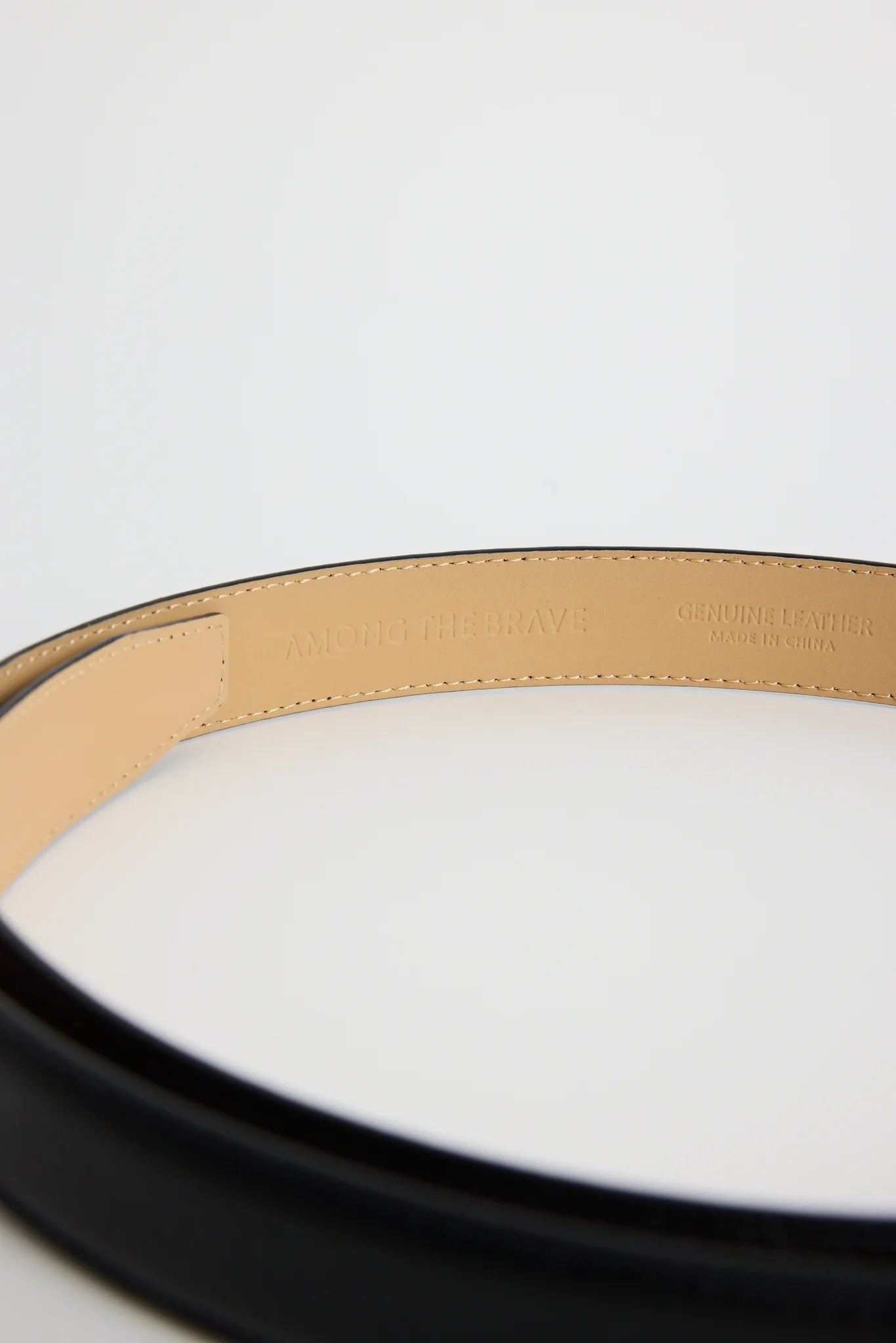 Among the Brave - Luxe Black Leather Belt
