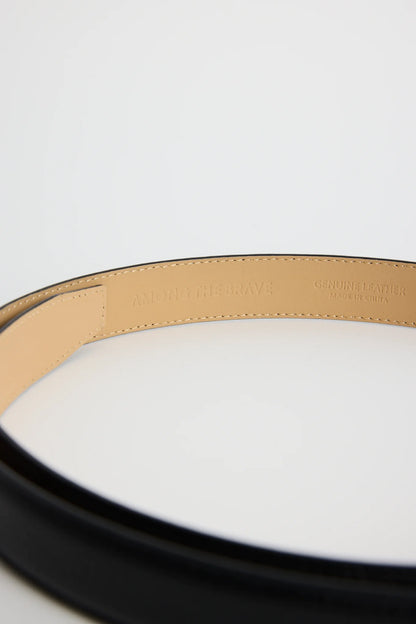 Among the Brave - Luxe Black Leather Belt