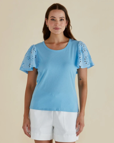 Betty Basics - Lottie Tee - Baby Blue