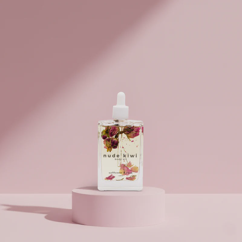 Nude Kiwi - Body Oil Safflower & Rose 120ml