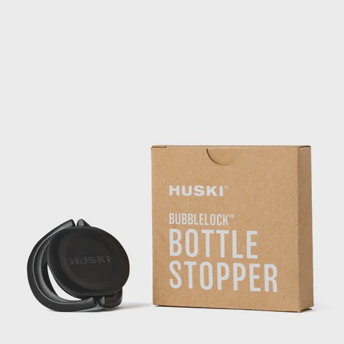 Huski | Bubble Lock Bottle Stopper | Black
