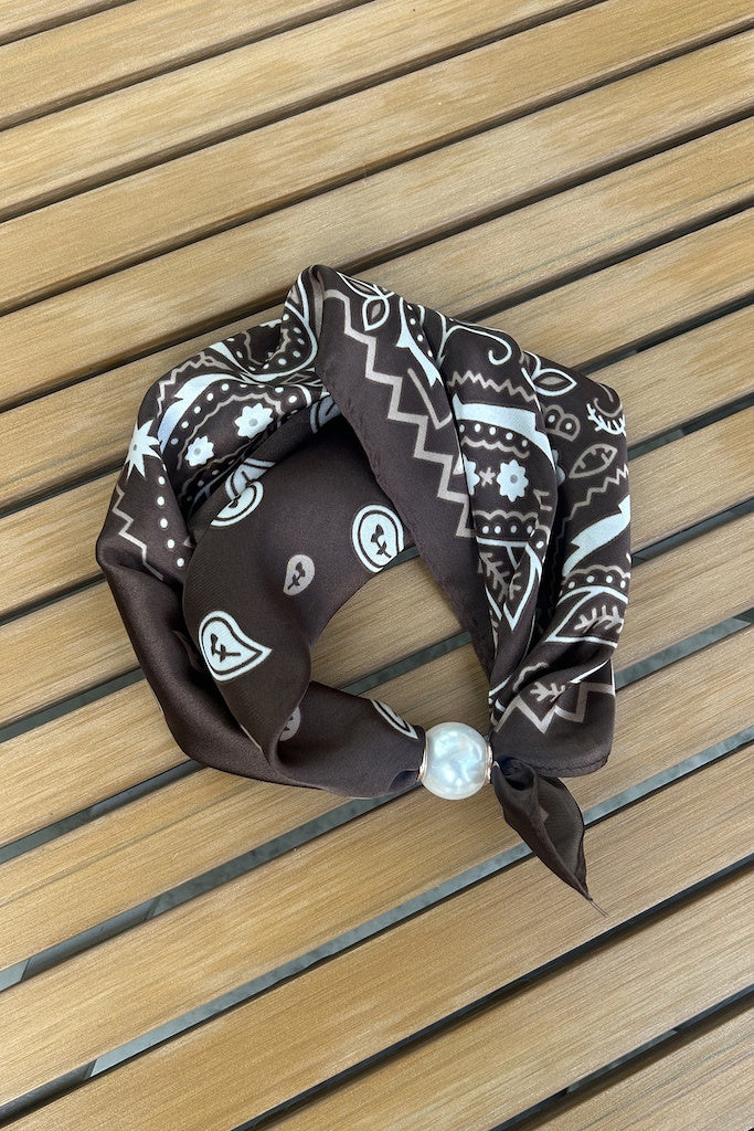 Antler - Pearl Fasten Neck Tie / Cacoa Paisley