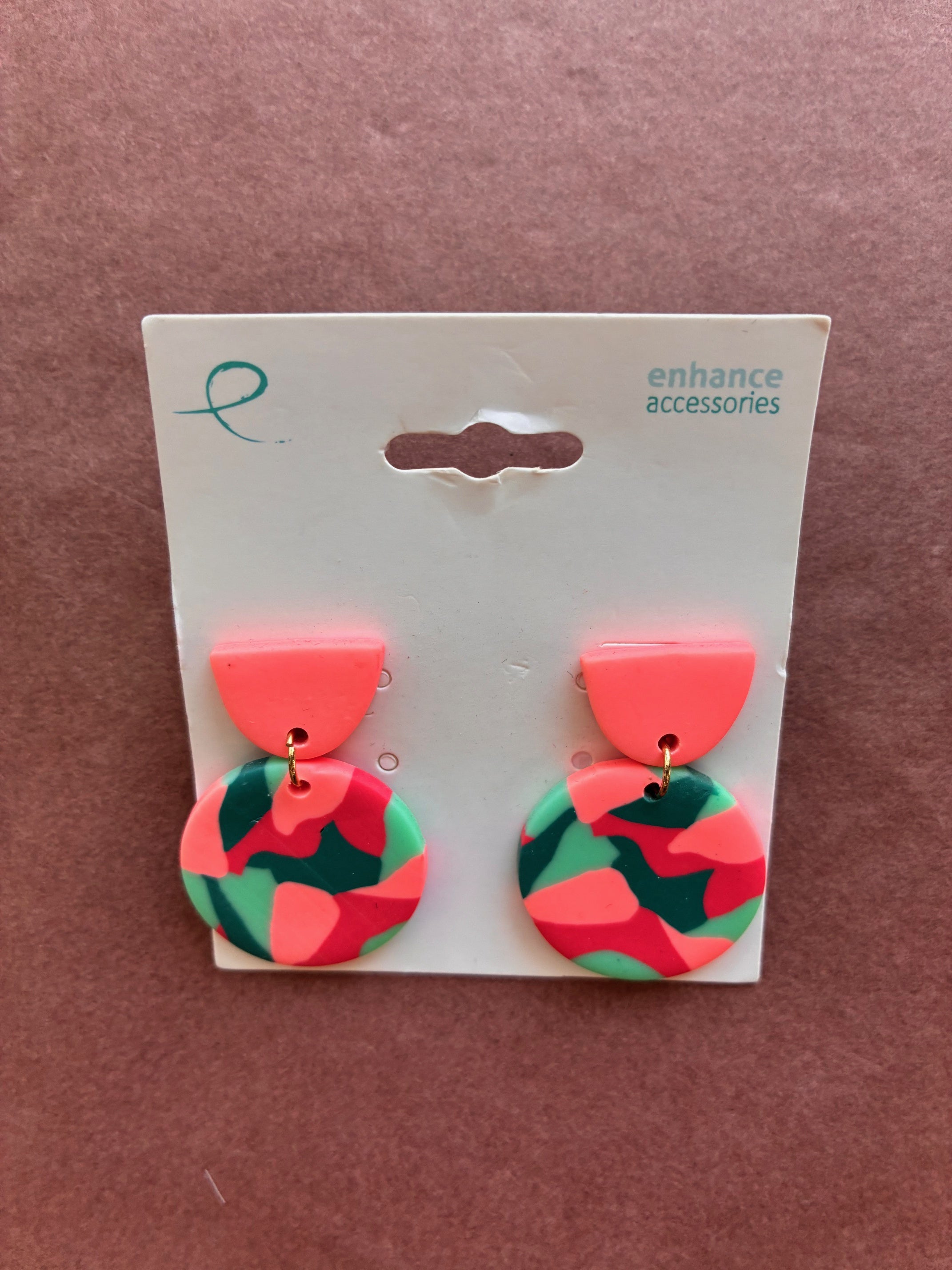 Enhance - Earrings - Candy Pink