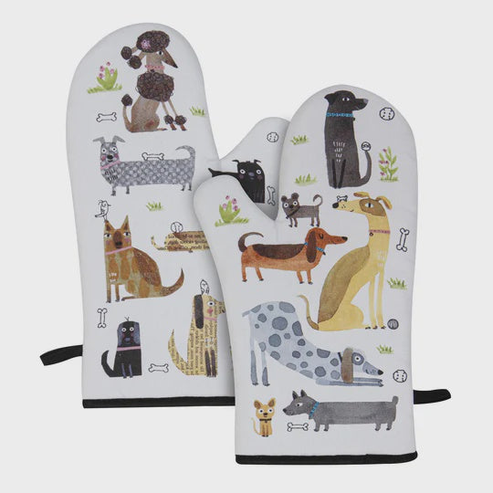 Canine Capers Puppers Oven Mitt 2pk