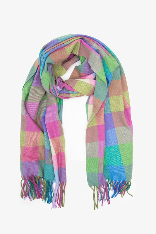 Antler Confetti Check Scarf