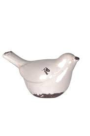 Artisan - Giftware - Ceramic Bird Cream Large