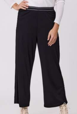 Democracy Side Trim Knit Palazzo Pant 10